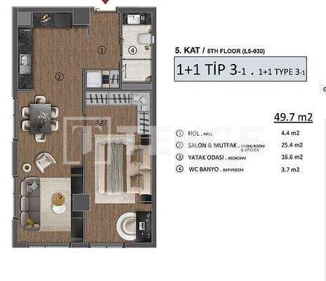 Flats 500 Meters from Metrobus in Büyükçekmece Istanbul