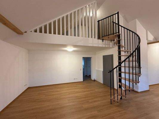 Wohnzimmer mit Küche