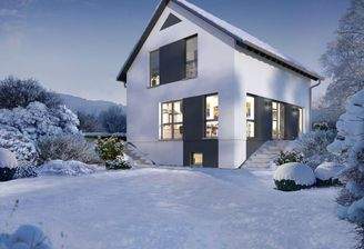 Ansicht Garten Winter