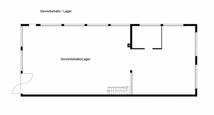 Grundriss Gewerbe EG