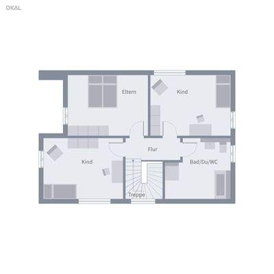 Grundriß Dachgeschoß 