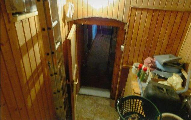 Treppenhaus mit Abstellkammer