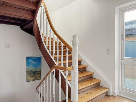 Treppe ins Dachgeschoss