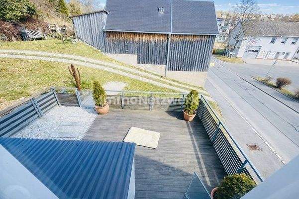 Ausblick Balkon Terasse