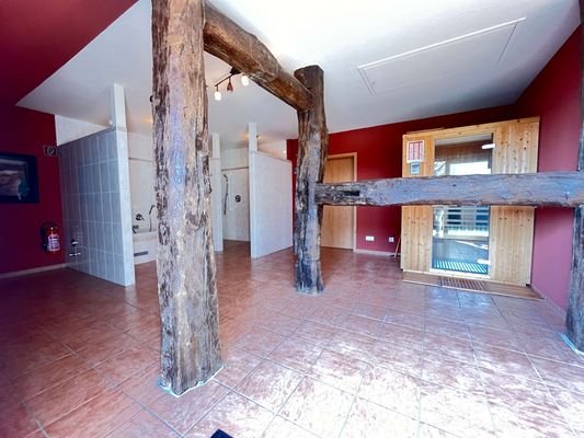 Badezimmer mit Sauna