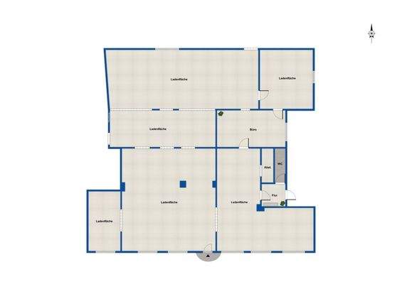 Grundriss Gewerbeeinheit