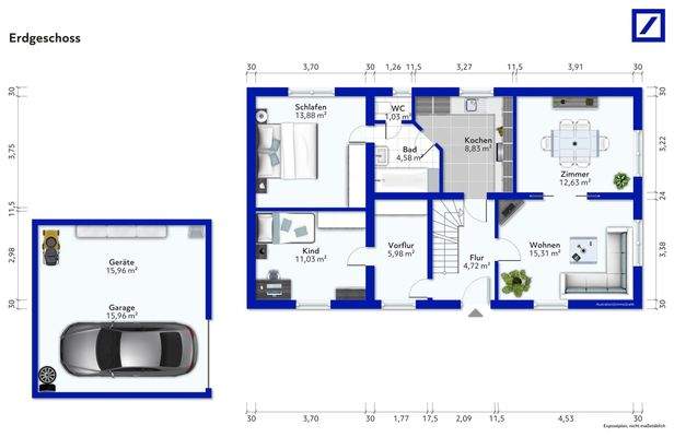 Grundriss Erdgeschoss