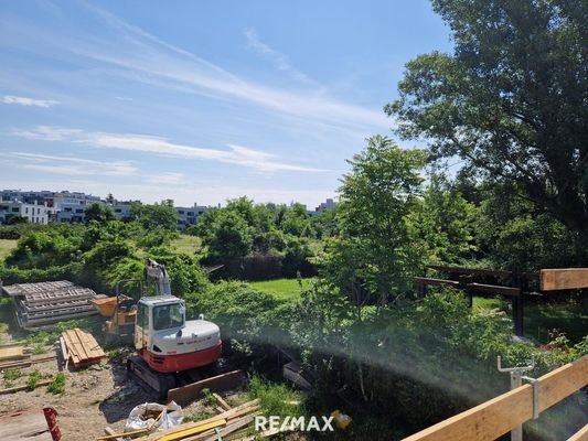 Baustelle Ende Mai, Ausblick nach Osten