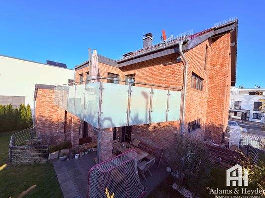 Gartenansicht des Hauses