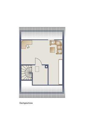Grundriss Dachgeschoss nicht ausgebaut