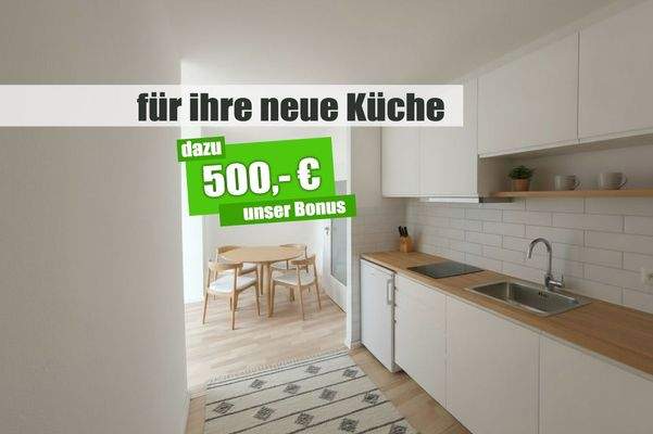 500 Euro zur neuen Küche dazu