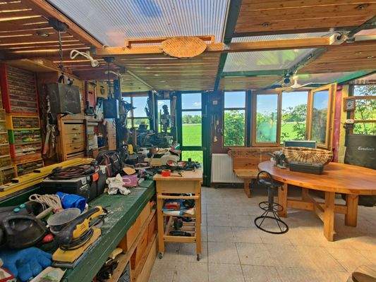 Werkstatt im Gartenhaus