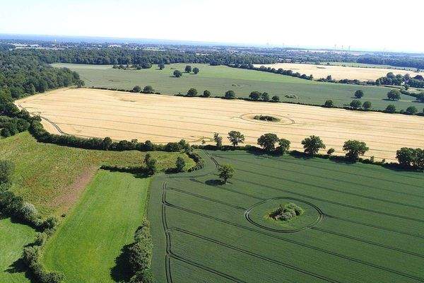 Hinten die nur ca. 15 Autominuten entfernte Ostsee