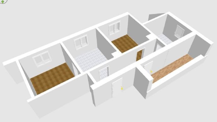 Ruhige 2 5-Raum-Dachgeschoss-Wohnung im Grünen