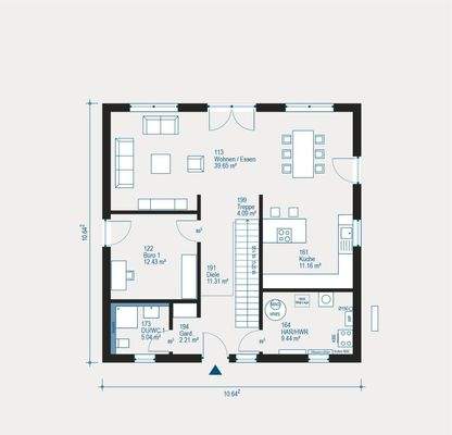 Intelligente Raumaufteilung