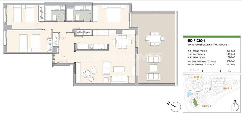 Sea View Apartments Close to a Golf Club in Casares