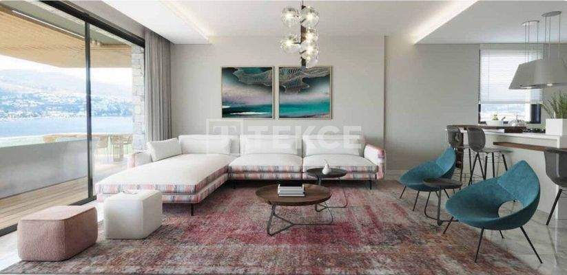 Residence Apartments in a Beachfront Project in Bodrum Türkbükü