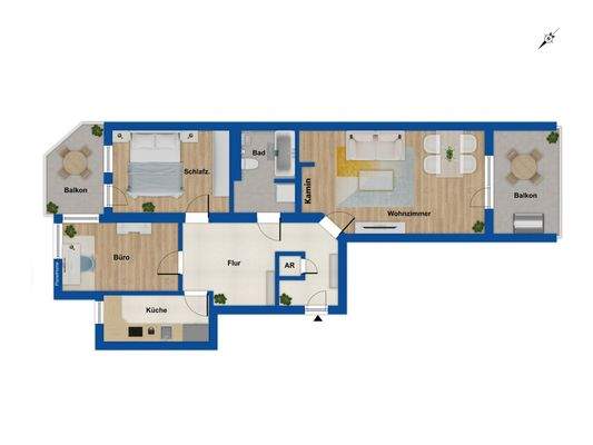Grundriss - 1. Obergeschoss