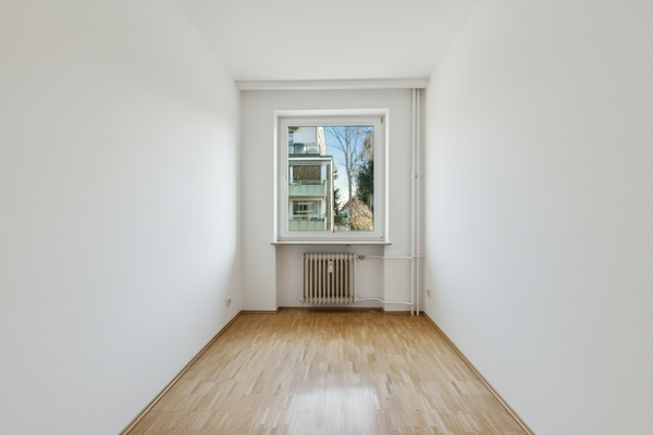 Arbeitszimmer mit offenem Rundbogen