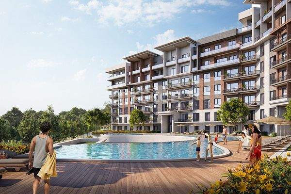 Flats in a Social Complex with Lake Views in Kocaeli