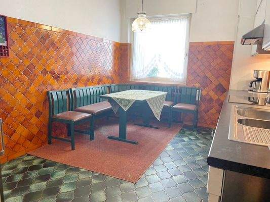 Die gemütliche Wohnküche mit