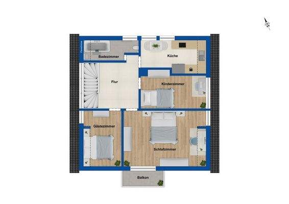 Grundriss Obergeschoss