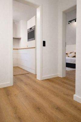 Flur Blick Küche / Schlafzimme