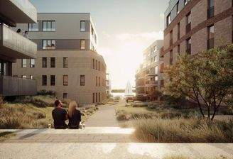 Quartiersweg zur Elbe