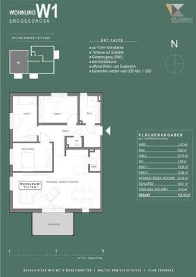 Grundriss Wohnung 1 im EG 