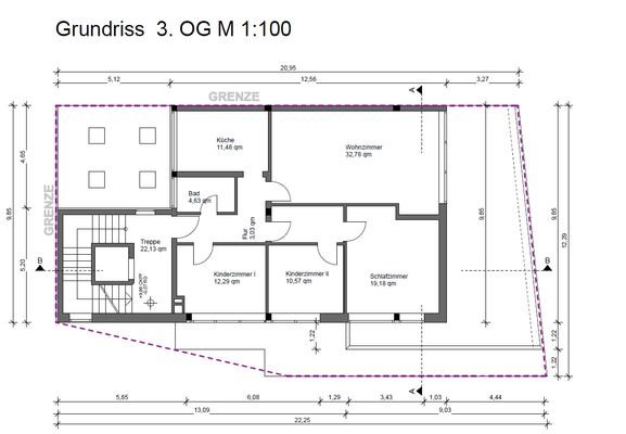 Grundriss 3. Obergeschoss