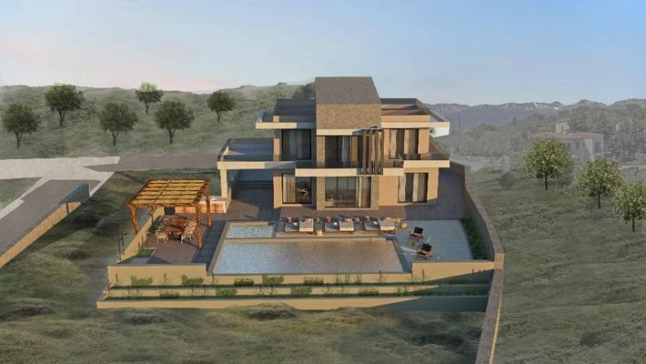 Kreta, Almyrida: Neubau! Exklusive Villa zu verkaufen