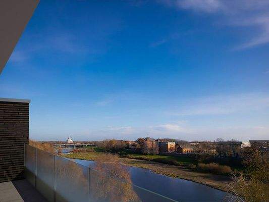 Visualisierung Aussicht auf die Alte Elbe.