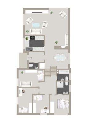 Grundriss Wohnebenen