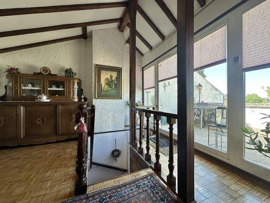 Treppenaufgang ins Dachgeschoss