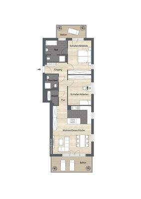 Grundriss OG WE06 Links