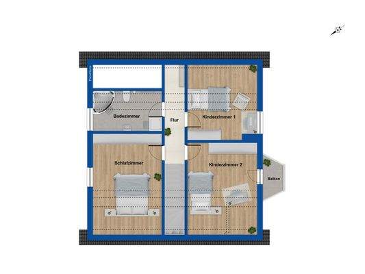 Grundriss Dachgeschoss