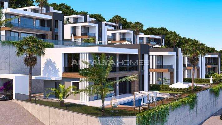 Detached Houses with Private Pools and Gardens in Alanya