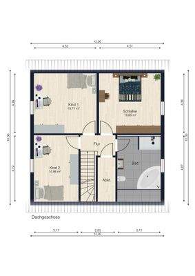 Grundriss Obergeschoss