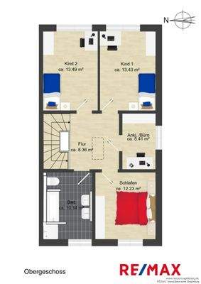 Grundriss Obergeschoss 