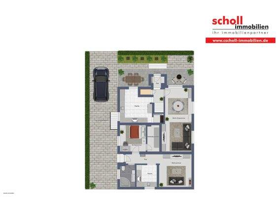 Erdgeschoss mit Einliegerwohnung