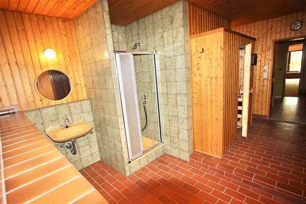 Tauchbecken, Waschbecken, Dusche, Sauna