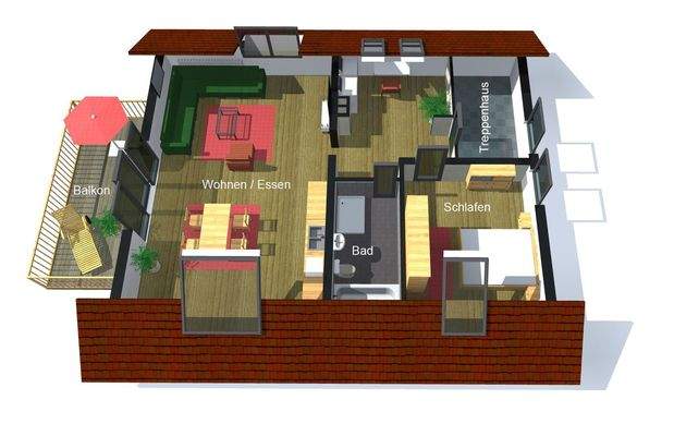 3D Animation Wohnflächen