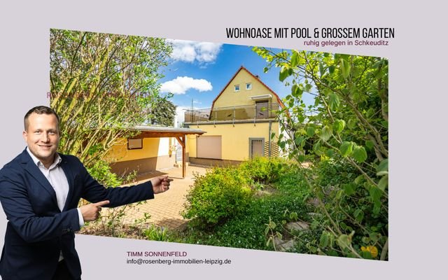 Einfamilienhaus mit ca. 1.000m² &amp; Pool in Schkeudi
