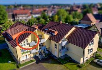 Lage der Wohnung (roter Kreis)