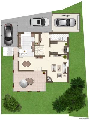Grundriss EG Visualisierung