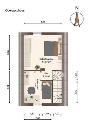 Grundriss Obergeschoss