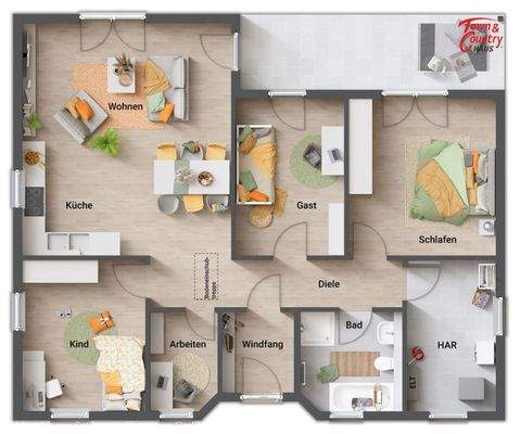 großer HAR + zusätzliches Zimmer