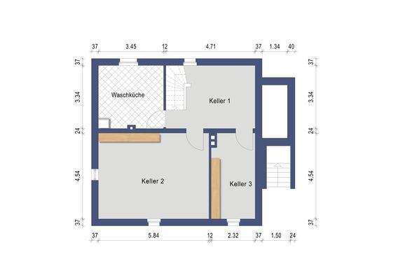Grundriss Keller