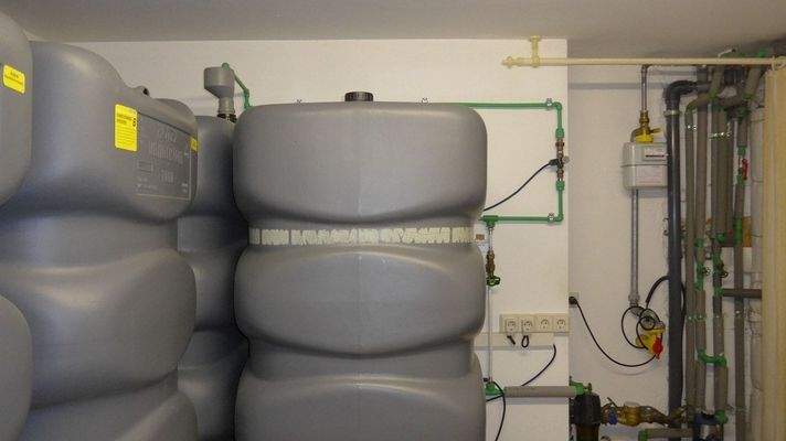 Regenwasseranlage im Kellerraum 5