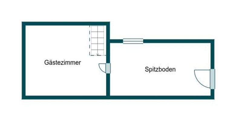 Grundriss 2.OG Haus hinten